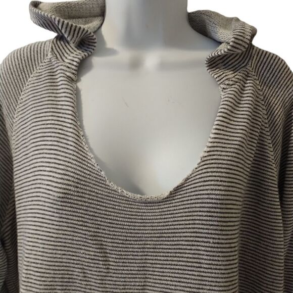 Calvin Klein striped cotton hoodie size L - Picture 2 of 7